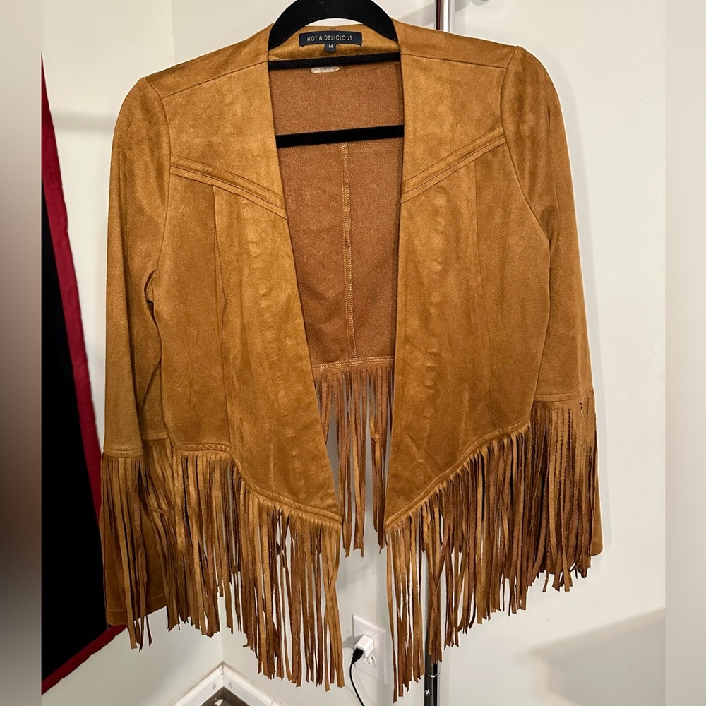 Suede Fringe Jacket